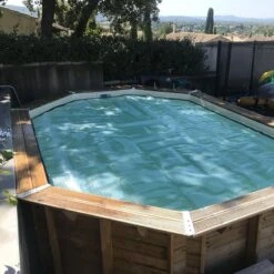 Bâche à Bulles Luxe SolGuard Pour Piscine Bois Sunbay Gre Hexagonale 7 Bâche à Bulles Luxe SolGuard Pour Piscine Bois Sunbay Gre Hexagonale -PiscinePro Soldes Magasin bache a bulles luxe solguard pour piscine bois sunbay gre hexagonale 1
