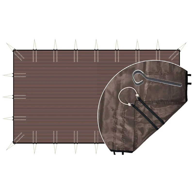 Bâche D'hivernage Filtrante Classic Sandows + Pitons Inox 3 Bâche D'hivernage Filtrante Classic Sandows + Pitons Inox