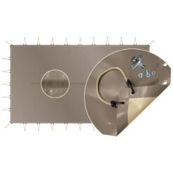 Bâche D'hivernage Opaque Luxe Sandows + Pitons Bois