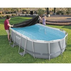 Bâche De Protection Pour Piscine Bestway Ovale -PiscinePro Soldes Magasin bache de protection pour piscine bestway ovale 2
