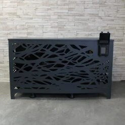 Habillage Cache Pompe à Chaleur Design -PiscinePro Soldes Magasin habillage cache pompe a chaleur design 3