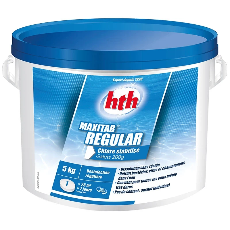 HTH Maxitab Regular - Chlore Lent 3 HTH Maxitab Regular - Chlore Lent