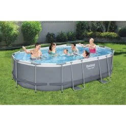 Piscine Bestway Ovale Power Steel 4,88 X 3,05 H1,07m -PiscinePro Soldes Magasin piscine bestway ovale power steel 488 x 305 h107m 2