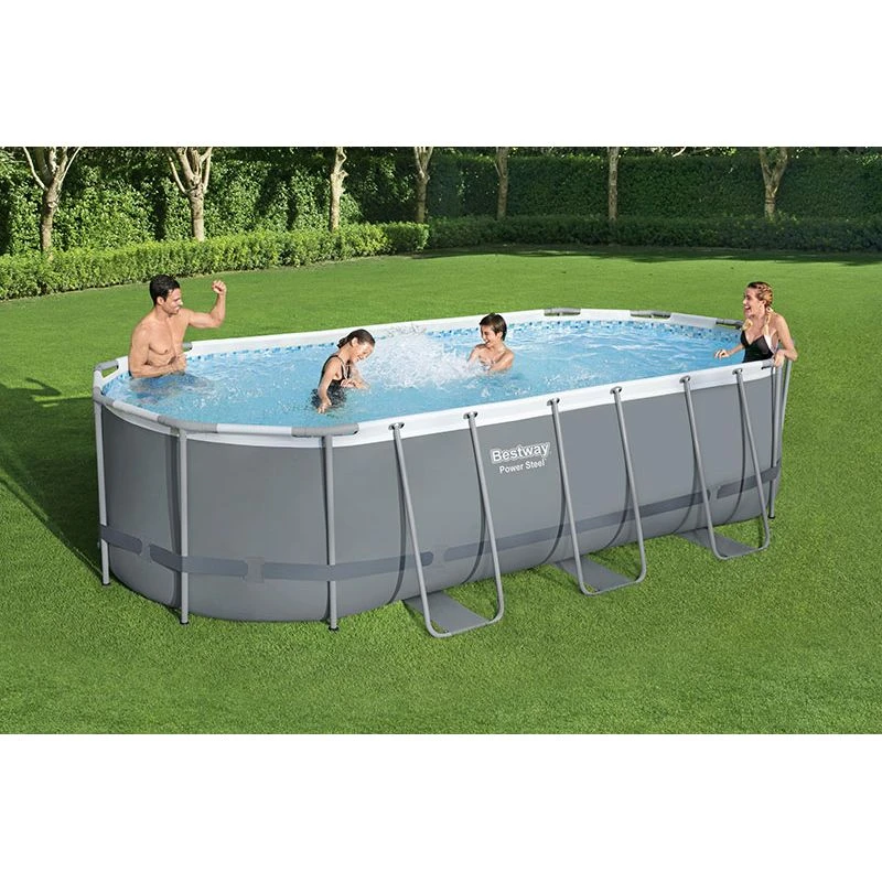 Piscine Bestway Ovale Power Steel 5,49 X 2,74 H1,22m 5 Piscine Bestway Ovale Power Steel 5,49 X 2,74 H1,22m – Image 3