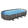 Piscine Bestway Ovale Power Steel Décor Bois 7,32 X 3,66 H1,22m -PiscinePro Soldes Magasin piscine bestway ovale power steel decor bois 732 x 366 h122m