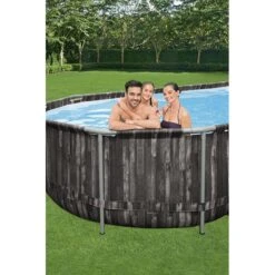Piscine Bestway Ovale Power Steel Décor Bois 7,32 X 3,66 H1,22m -PiscinePro Soldes Magasin piscine bestway ovale power steel decor bois 732 x 366 h122m 5