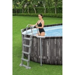 Piscine Bestway Ovale Power Steel Décor Bois 7,32 X 3,66 H1,22m -PiscinePro Soldes Magasin piscine bestway ovale power steel decor bois 732 x 366 h122m 6