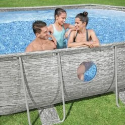 Piscine Bestway Ovale Power Steel Swim Vista Décor Pierre 4,88 X 3,05 H1,07m 14 Piscine Bestway Ovale Power Steel Swim Vista Décor Pierre 4,88 X 3,05 H1,07m -PiscinePro Soldes Magasin piscine bestway ovale power steel swim vista decor pierre 488 x 305 h107m 3