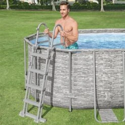 Piscine Bestway Ovale Power Steel Swim Vista Décor Pierre 5,49 X 2,74 H1,22m 21 Piscine Bestway Ovale Power Steel Swim Vista Décor Pierre 5,49 X 2,74 H1,22m -PiscinePro Soldes Magasin piscine bestway ovale power steel swim vista decor pierre 549 x 274 h122m 9