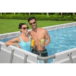 Piscine Bestway Rectangulaire Power Steel 6,40 X 2,74 H1,32m -PiscinePro Soldes Magasin piscine bestway rectangulaire power steel 640 x 274 h132m 6
