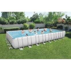 Piscine Bestway Rectangulaire Power Steel 9,56 X 4,88 H1,32m -PiscinePro Soldes Magasin piscine bestway rectangulaire power steel 956 x 488 h132m 2