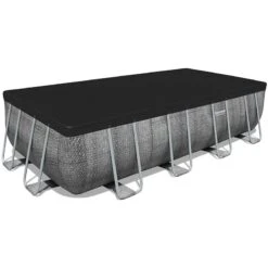 Piscine Bestway Rectangulaire Power Steel Décor Rotin 5,49 X 2,74 H1,22m -PiscinePro Soldes Magasin piscine bestway rectangulaire power steel decor rotin 549 x 274 h122m 1