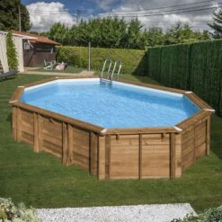 Nouvelles Arrivées -PiscinePro Soldes Magasin piscine bois avocado 656 x 456 x h131m 1