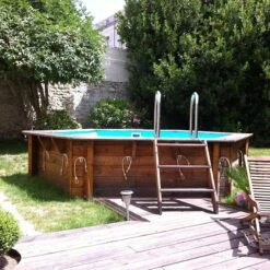 Ubbink Piscine Bois Azura 4,10 X H1,20m -PiscinePro Soldes Magasin piscine bois azura 410 x h120m 4