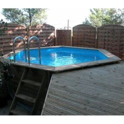 Ubbink Piscine Bois Azura 4,10 X H1,20m -PiscinePro Soldes Magasin piscine bois azura 410 x h120m 5