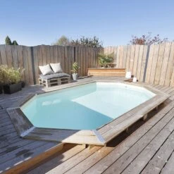 Ubbink Piscine Bois Azura 6,10 X 4,00 X H1,20m -PiscinePro Soldes Magasin piscine bois azura 610 x 400 x h120m 4