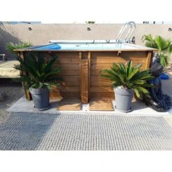 Piscine Bois Carra 3,05 X 3,05 X H1,19m -PiscinePro Soldes Magasin piscine bois carra 305 x 305 x h119m 3