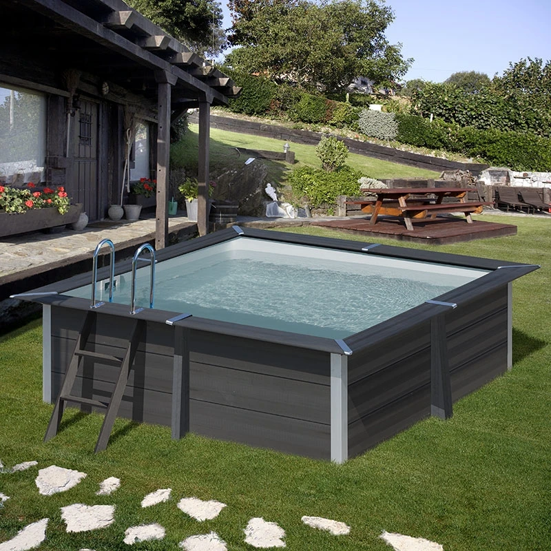 Piscine Bois Composite Avant Garde Gre 3,26 X 3,26 X H0,96m 4 Piscine Bois Composite Avant Garde Gre 3,26 X 3,26 X H0,96m – Image 2