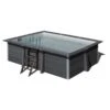 Piscine Bois Composite Avant Garde Gre 4,66 X 3,26 X H1,24m -PiscinePro Soldes Magasin piscine bois composite avant garde gre 466 x 326 x h124m
