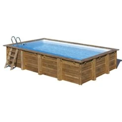 Piscine Bois Evora 6,20 X 4,20 X H1,33m -PiscinePro Soldes Magasin piscine bois evora 620 x 420 x h133m 2