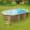 Ubbink Piscine Bois Lagon 4,85 X 3,35 X H1,20m -PiscinePro Soldes Magasin piscine bois lagon 485 x 335 x h120m