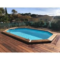 Ubbink Piscine Bois Lagon 4,85 X 3,35 X H1,20m -PiscinePro Soldes Magasin piscine bois lagon 485 x 335 x h120m 2