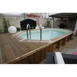 Ubbink Piscine Bois Lagon 4,85 X 3,35 X H1,20m -PiscinePro Soldes Magasin piscine bois lagon 485 x 335 x h120m 3