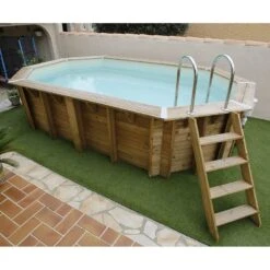 Ubbink Piscine Bois Lagon 5,00 X 3,50 X H1,30m -PiscinePro Soldes Magasin piscine bois lagon 500 x 350 x h130m 4