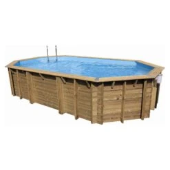 Ubbink Piscine Bois Lagon 6,70 X 4,00 X H1,30m
