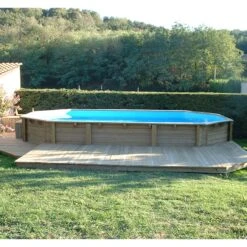 Ubbink Piscine Bois Lagon 8,20 X 4,00 X H1,30m -PiscinePro Soldes Magasin piscine bois lagon 820 x 400 x h130m 6