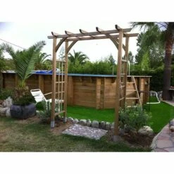 Ubbink Piscine Bois Lagon 8,20 X 4,70 X H1,30m -PiscinePro Soldes Magasin piscine bois lagon 820 x 470 x h130m 4