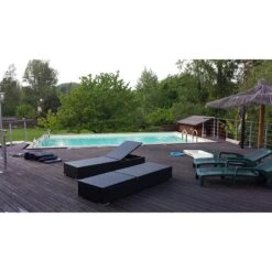 Ubbink Piscine Bois Linea 15,50 X 3,50 X H1,55m -PiscinePro Soldes Magasin piscine bois linea 1550 x 350 x h155m 3