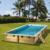 Ubbink Piscine Bois Linea 6,50 X 3,50 X H1,40m -PiscinePro Soldes Magasin piscine bois linea 650 x 350 x h140m