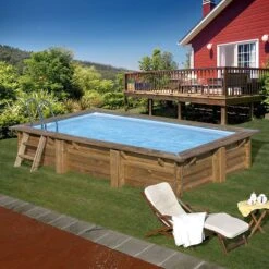 Piscine Bois Marbella II 4,20 X 2,70 X H1,17m -PiscinePro Soldes Magasin piscine bois marbella ii 420 x 270 x h117m 1