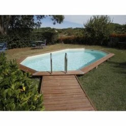 Ubbink Piscine Bois Ocea 5,50 X 3,55 X H1,20m -PiscinePro Soldes Magasin piscine bois ocea 550 x 355 x h120m 2