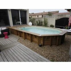 Ubbink Piscine Bois Ocea 5,50 X 3,55 X H1,20m -PiscinePro Soldes Magasin piscine bois ocea 550 x 355 x h120m 4