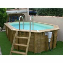 Ubbink Piscine Bois Ocea 5,50 X 3,55 X H1,20m -PiscinePro Soldes Magasin piscine bois ocea 550 x 355 x h120m 7