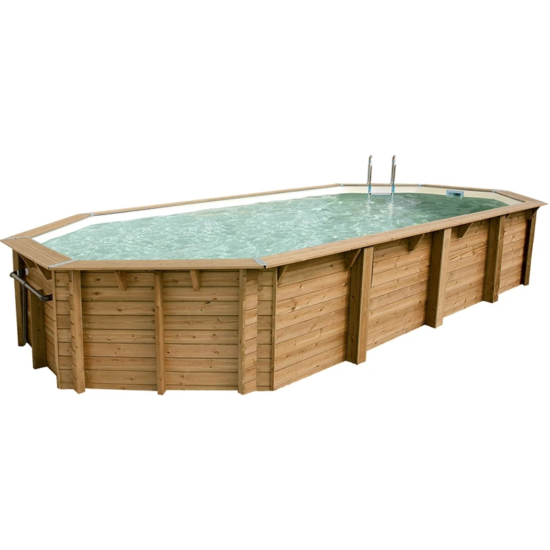 Ubbink Piscine Bois Ocea 8,60 X 4,70 X H1,30m 3 Ubbink Piscine Bois Ocea 8,60 X 4,70 X H1,30m