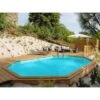 Piscine Bois Safran II 6,20 X 3,95 X H1,36m -PiscinePro Soldes Magasin piscine bois safran ii 620 x 395 x h136m