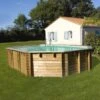 Piscine Bois Vermela 6,72 X 4,72 X H1,46m 1 Piscine Bois Vermela 6,72 X 4,72 X H1,46m -PiscinePro Soldes Magasin piscine bois vermela 672 x 472 x h146m