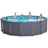 Piscine Tubulaire Intex Graphite 4,78 X H1,24m -PiscinePro Soldes Magasin piscine intex graphite 478 x h124m