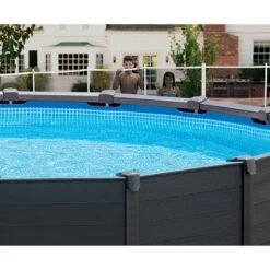 Piscine Tubulaire Intex Graphite 4,78 X H1,24m -PiscinePro Soldes Magasin piscine intex graphite 478 x h124m 2