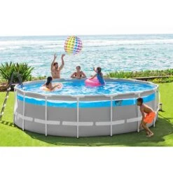 Piscine Tubulaire Intex Clear Window 4,88 X H1,22m -PiscinePro Soldes Magasin piscine tubulaire intex clear window 488 x h122m 5
