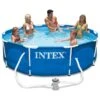 Piscine Tubulaire Intex Metal Frame 3,05 X H0,76m -PiscinePro Soldes Magasin piscine tubulaire intex metal frame 305 x h076m