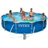 Piscine Tubulaire Intex Metal Frame 3,66 X H0,76m -PiscinePro Soldes Magasin piscine tubulaire intex metal frame 366 x h076m