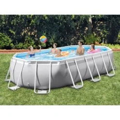 Piscine Tubulaire Intex Prism Frame 6,10 X 3,05 X H1,22m -PiscinePro Soldes Magasin piscine tubulaire intex prism frame 610 x 305 x h122m 1
