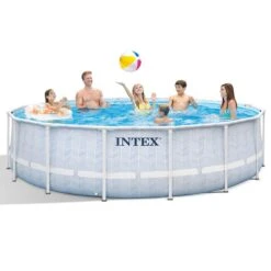 Piscine Tubulaire Intex Prism Frame Chevron 4.88 X 1.22m -PiscinePro Soldes Magasin piscine tubulaire intex prism frame chevron 488 x 122m 2