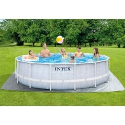 Piscine Tubulaire Intex Prism Frame Chevron 4.88 X 1.22m -PiscinePro Soldes Magasin piscine tubulaire intex prism frame chevron 488 x 122m 4