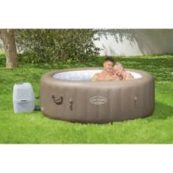 Spa Bestway Lay-Z Palm Springs Air Jet 4-6 Places -PiscinePro Soldes Magasin spa bestway lay z palm springs air jet 4 6 places 3