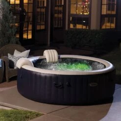 Spa Intex Pure Spa Blue Navy Bulles 4 Places Luxe -PiscinePro Soldes Magasin spa intex pure spa blue navy bulles 4 places luxe 2